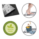 Alfombra vinílica estampada Patch Gris-Ambar