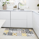 Alfombra vinílica estampada Patch Gris-Ambar