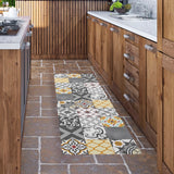 Alfombra vinílica estampada Patch Gris-Ambar
