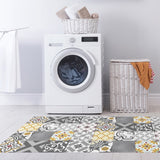 Alfombra vinílica estampada Patch Gris-Ambar