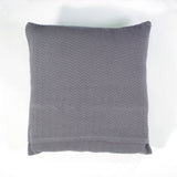 Funda de cojín jacquard 1979 gris plomo