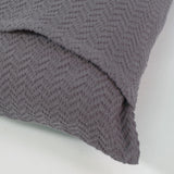 Funda de cojín jacquard 1979 gris plomo