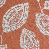 Funda de cojín texturado 801 hoja naranja