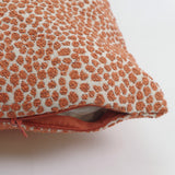 Funda de cojín texturado 801  topo naranja