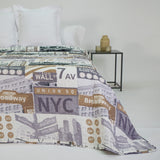 Colcha boutie microfibra wall street