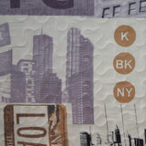 Colcha boutie microfibra wall street