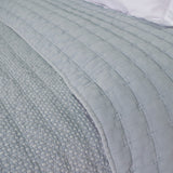 Colcha algodón Harper azul hielo