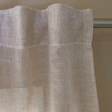 Cortina con cinta fruncidora acqua