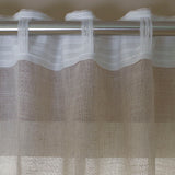 Cortina con cinta fruncidora acqua