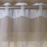 Cortina con cinta fruncidora grau