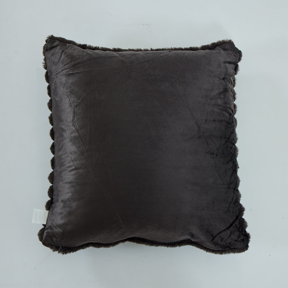 Funda de cojín efecto pelo margot carbon