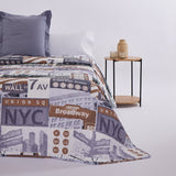 Colcha boutie microfibra wall street