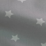 Juego de sábanas estrellas gris