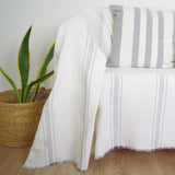 Foulard multiusos amalfi crudo y gris