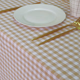 Mantel cotton cuadro vichy beig