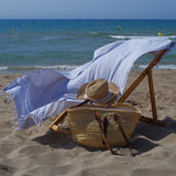 Pareo playa hamman 1029 gris