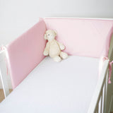 Protector cuna liso rosa