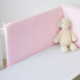 Protector cuna liso rosa