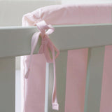 Protector cuna liso rosa