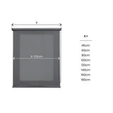 Estor enrollable Traslúcido premium Gris