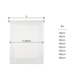 Estor enrollable Traslúcido decorativo Blanco