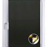 Estor enrollable Sin Taladrar Opaco Reflect Negro