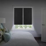 Estor enrollable Sin Taladrar Opaco Reflect Negro