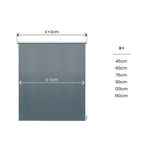 Estor enrollable Sin Taladrar Opaco Reflect Plata