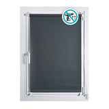 Estor enrollable Sin Taladrar Opaco Gris