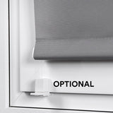Estor enrollable Sin Taladrar Opaco Gris