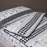 Funda saco ajustable nórdico happy gris
