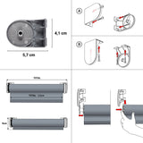 Estor motorizado Opaco premium Texture Gris
