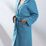 Albornoz microfibra adulto denim