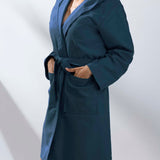 Albornoz microfibra adulto marino