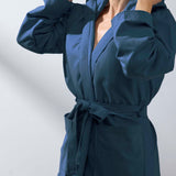 Albornoz microfibra adulto marino