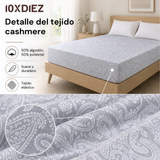 Funda colchón estampada cashmere gris
