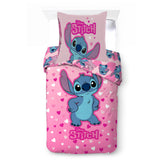 Funda nórdica Stitch rosa 2p